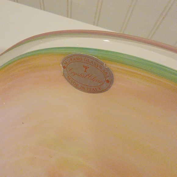 Elegant Multicolor Glass Art Bowl - Picture 5 of 5